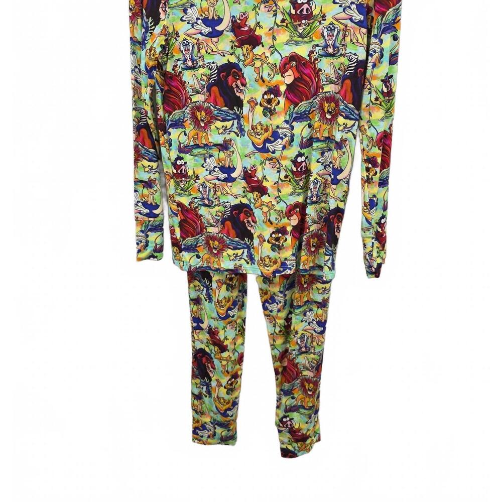 NEW CHARLIES PROJECT boy's lion's play long sleeve loungewear set in multi
